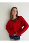 Women's lace detailed knit sweater