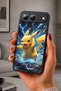 Spark 40 5g Compatible Printed, Matte Black, Soft Silicone, Protective, Shock Absorbing Cover, Case