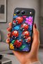 Spark 40 5g Compatible Printed, Matte Black, Soft Silicone, Protective, Shock Absorbing Cover, Case