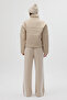 High Collar Zippered Short Inflatable Women's Coat - 4