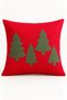 New Year's Collection Premium Fabric Appliqué Detailed Decorative Throw Pillow Cover 1 Piece 43×43
