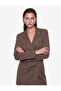 Drapeli A-Line Long Sleeve Double Breasted Collar Jacket Dress - 3