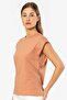 Women's padded look relaxed fit t-shirt, 100% cotton - 3