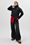 High Collar Zippered Short Inflatable Women's Coat - 3