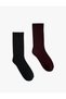 Corded 2-Piece Tennis Socks Set - 2