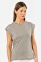 Women's padded look relaxed fit t-shirt, 100% cotton - 3