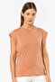 Women's padded look relaxed fit t-shirt, 100% cotton - 2