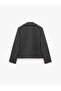 Long Sleeve Wide Collar Double-Breasted Buttoned Short Cashmere Coat - 2