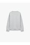 Comfortable Fit, Stitched Detail, Long Sleeve Embroidered Sweatshirt - 2