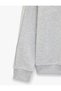 Comfortable Fit, Stitched Detail, Long Sleeve Embroidered Sweatshirt - 3