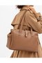 Women's Soft Large Size Multi-Compartment Lined Adjustable Long Strap Hand and Shoulder Bag - 2
