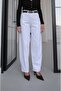 White Sama Barrel Leg Jean - 4