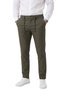 Men's Slim Fit Gray Khaki Fabric Trousers – Drawstring Elastic Waist Lycra Sporty Stylish Trousers 2700252