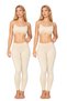 2 Pcs Skin Color Combed Cotton Long Leggings, 95% Cotton 5% Lycra Comfortable Long Leggings, Women's Long Leggings, Combed Cotton Long Leggings, Leggings, Soft Long Leggings, Cotton Leggings, Plus Size Leggings