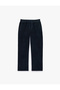 Cotton Pocketed Velvet Trousers with Elastic Waist and Laces