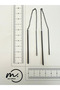 Stainless Steel Bar Model Elegant Earrings Steel Earrings - 2