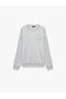 Comfortable Fit, Stitched Detail, Long Sleeve Embroidered Sweatshirt