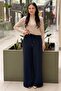 Sentez Jessica Kapak Pocketed Wide Leg Trousers