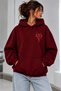 Unisex Men/Women Heartywhite Colorful Custom Printed Cotton Oversize Hooded Sweatshirt - 2