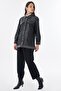 Jacquard Jacket with Flap Pockets Black - 3