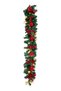 Staircase Christmas Decorations Stairs Artificial Garland Prelit Stairway Swags Wreaths Xmas Decorations for Staircase Front Door Wall Window Home Decor