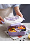 1000ml Purple Compartment Bento Box Set With Water Bottle & Cutlery, Food Grade PP Leakproof Lunch Container For Students School Picnic - 8