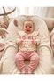 Baby Girl Floral Printed Girl Embroidered 100% Cotton 3-6-9-12 Months Seasonal Double Baby Set