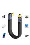 كابل USB C قصير، شحن سريع 240 واط، كابل USB4 بسرعة 40 جيجابت في الثانية متوافق مع واجهة ثندربولت 4/3 - 8