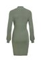 Rochie tricotată VIKALIA Scurtă - 3