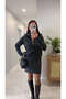 Miolla Dark Smoked Double Zipper Cardigan - 2
