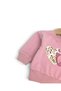 Baby Girl Stylish Set with Heart and Bow Detail Wide-Leg Pants, 100% Cotton, 6-9-12-18-24 Months - 3
