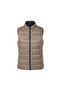 Women's Quilted Vest, Reversible, Navy Blue/Checkered