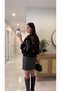 Erista Black Suede Jacket with Beading Detail - 3