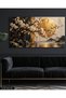 White Flowers and Gold Sunset One Piece Canvas - Canvas Painting - 6