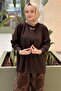 Mercerized Combination Tunic with Gold Accessories