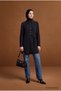 Shirt Collar Eyelet Detailed Belted Tunic 91 cm Length Black 26Kt431 - 3