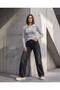 Women's Striped Polo Neck Blouse
