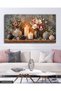 Pink Flowers and Candle in a Vase One Piece Canvas - Canvas Art Print - 6