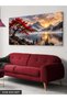 Red Tree and Sunset by the Lake One Piece Canvas - Canvas Painting - 2