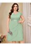 Rochie midi, verde - 3