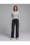 Women's Striped Polo Neck Blouse - 3