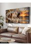 Horses at Sunrise One Piece Canvas - Canvas Art Print