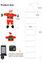 LED Christmas Lights - 10ft Christmas Decorative Ladder Lights with Santa Claus, Xmas Decorations Light for Indoor Outdoor, Window, Garden, Home, Wall, Xmas Tree Decor - Warm White - 7