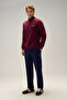 Zippered Men's Sweatshirt 6Wm1010-Brd - 2