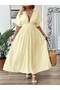 Rochie maxi, galben