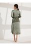 Rochie midi, verde - 3