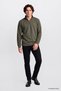 Cotton Regular Fit Regular Cut Crew Neck Logo Detailed Sweatshirt - 2
