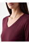 Two Mt Shop Quality Plum Combed Cotton Plain Tight & Slim Long Sleeve Women's Bodysuit - 3