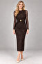 Rolland Glitter Halter Neck Dress