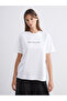 Two Mt Shop Quality Soulife White Combed Cotton Printed Oversize Short Sleeve Women's T-Shirt - 2